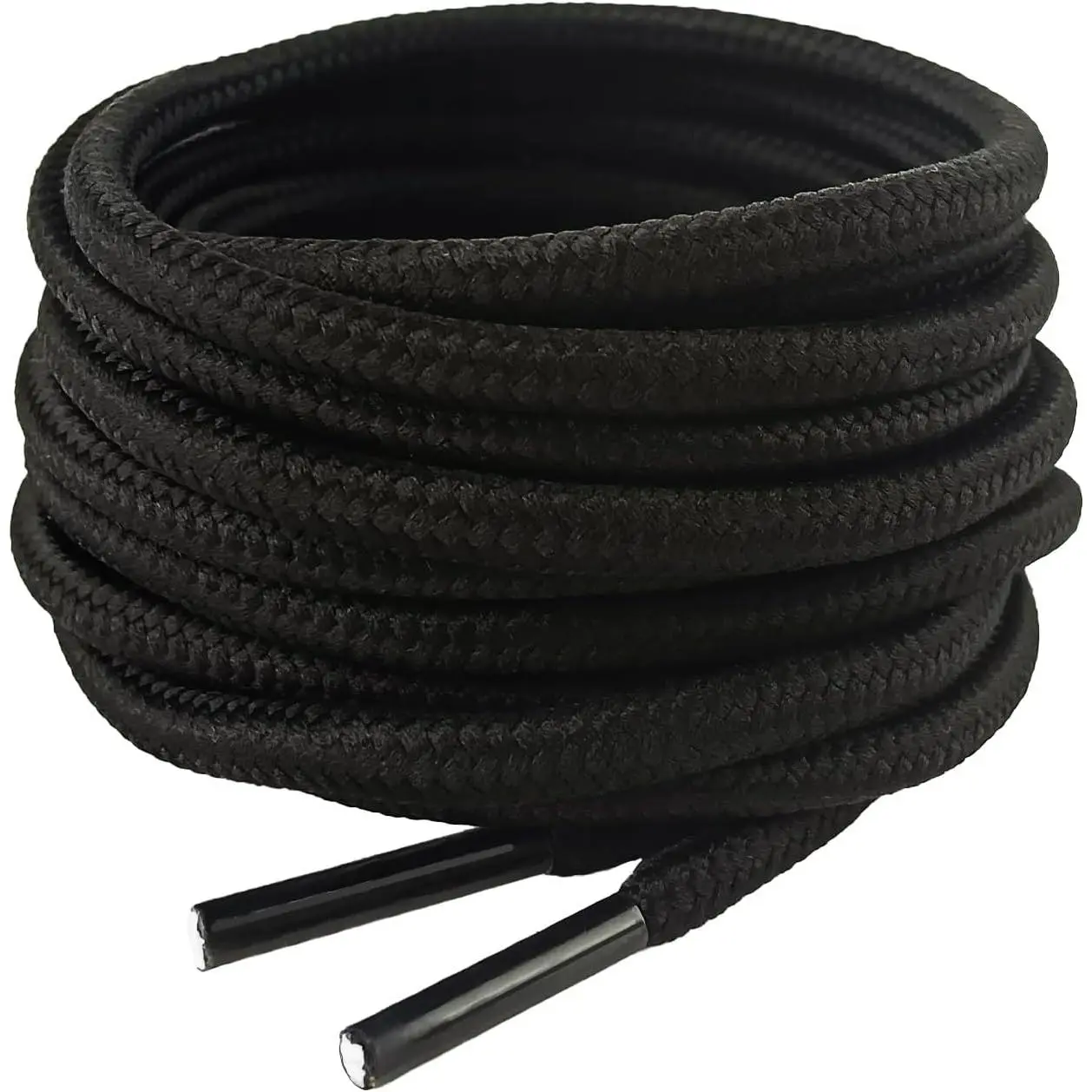 Classic Round Boot Laces, 140cm/55.12" Heavy Duty and Tough Shoe Laces for Boots and Hiking Shoes