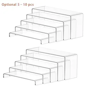 Transparent U-Shape Cupcake Display Rack, Durable Rectangular Dessert Stand, Perfume Organizer, Showcase for Cupcakes, Collectibles, Decorations