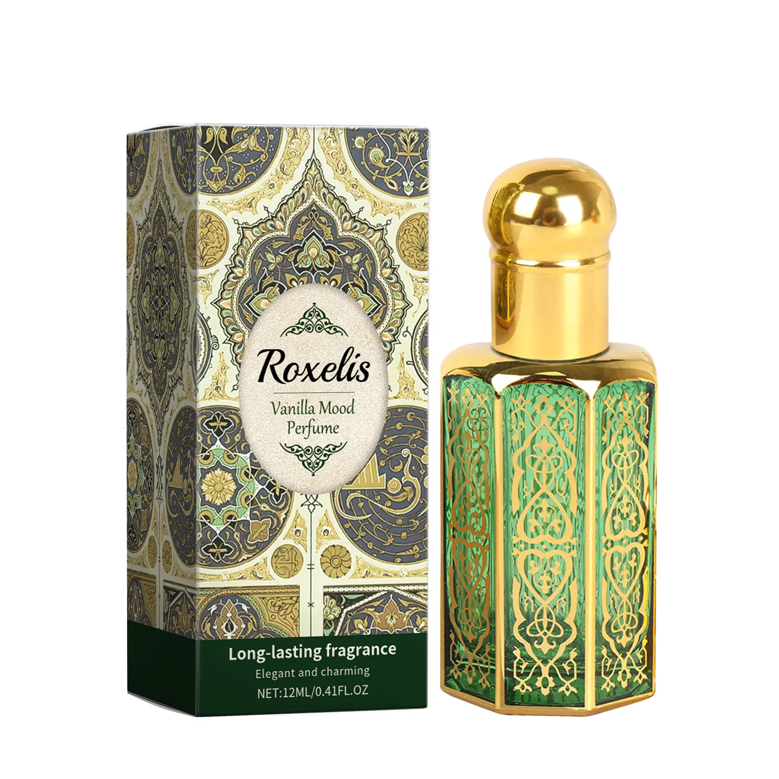 Roxelis Arabic Vanilla Perfume for Women, Light Elegant Mild Long-Lasting Fragrance, Portable Charm-Exuding Beauty & Personal Care Fragrance