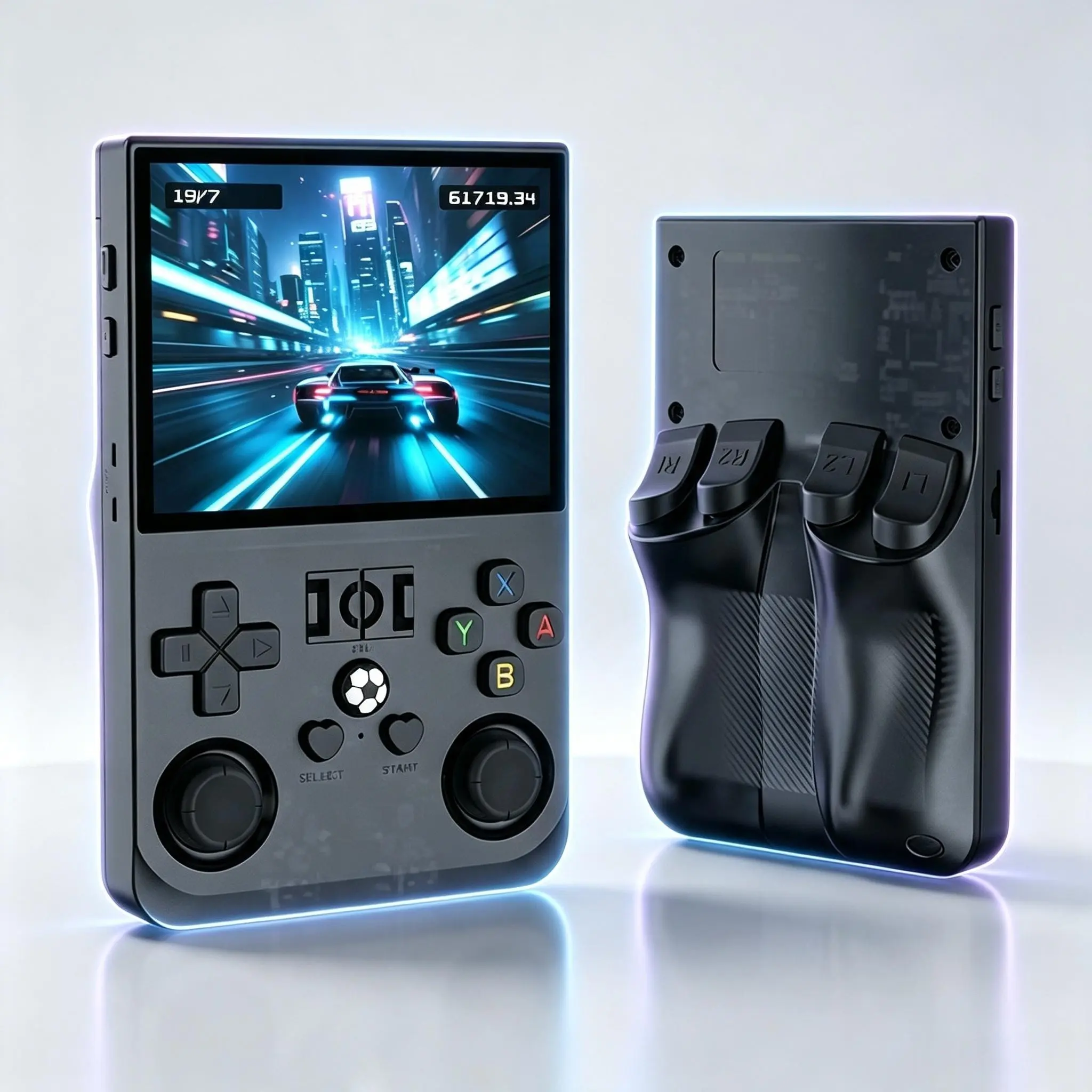 Christmas Gift R36max Retro Handheld Game Console, Dual Cross Keys, 4000mah Long Battery, Supports External Controller, Portable Pocket Gaming Machine, Handheld Consoles