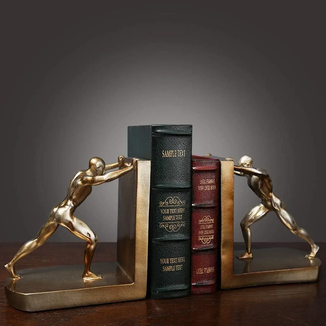 Luxury Hercules Book Stand Set, Creative Resin Sculpture Book Holder, Office Desk Decor, Christmas Thanksgiving Gift
