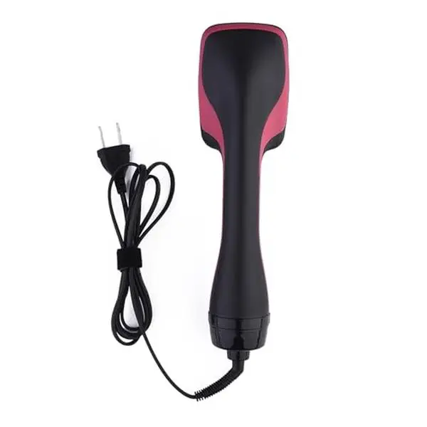 Hair Straightening Brush Multi-Functional Styler - 2-in-1 Comb Heated Straightener Dryer, Ceramic-Coated Plates, 1-Step Heat Adjustable Control, Detangling, Smoothing, Frizz Reduction for All Hair Types