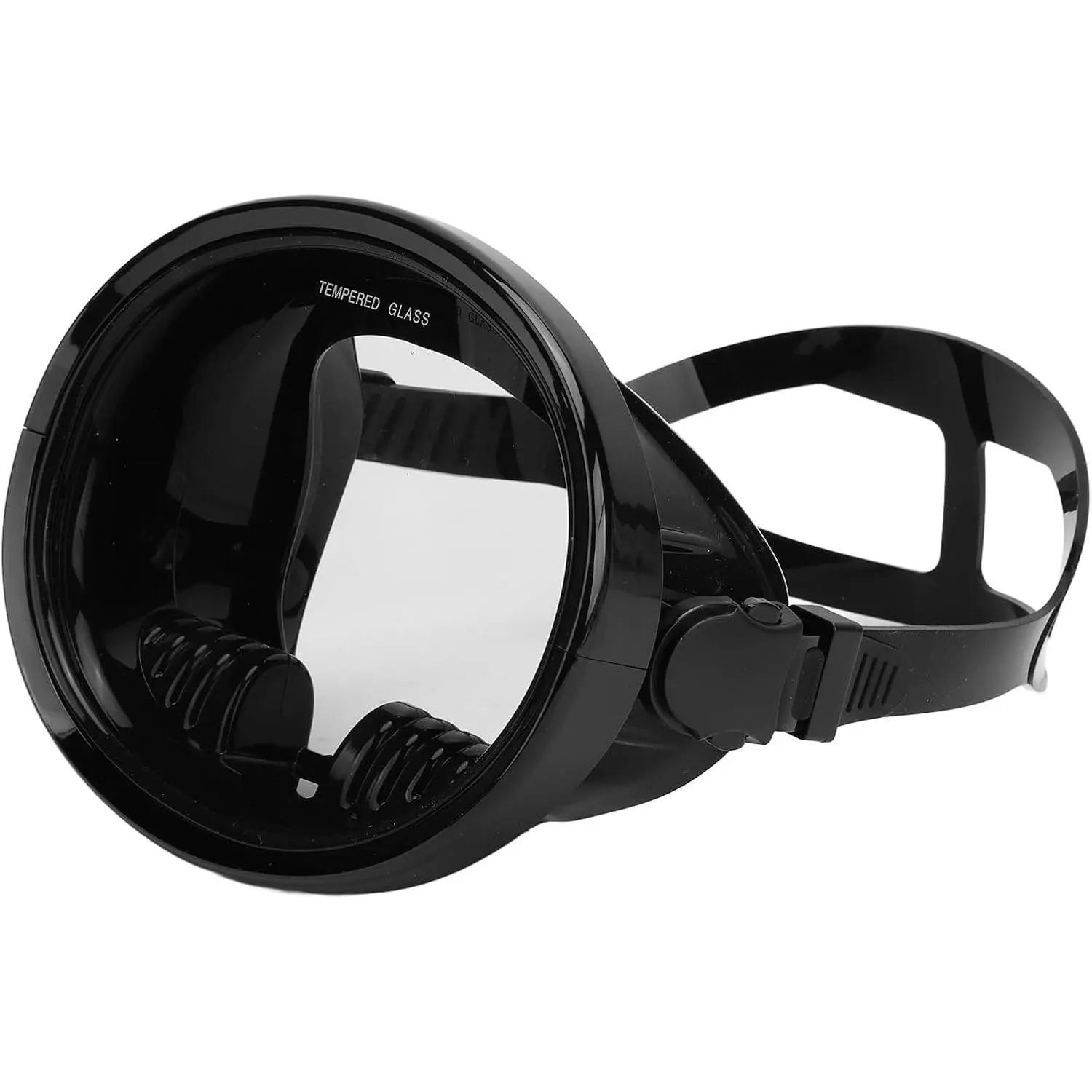 Snorkel Diving Mask, Oval Panoramic View HD Scuba Goggles, Tempered Glass Lens Swimming Snorkeling Goggles Mask Wide View Freediving Mask for Adults