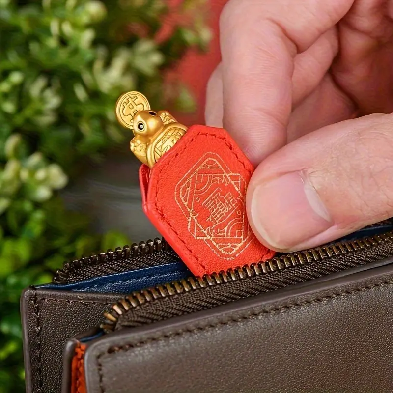 Handmade Turtle Feng Shui Amulet, Chinese Copper Alloy Wealth Charm, Luxury Christmas Gift, Elegant Money Turtle Ornament, Decoration Items