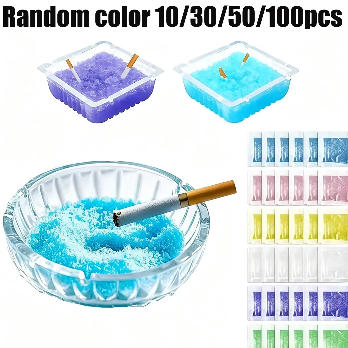 Magic Ashtray Sand, Quick Smoke Extinction, Odor Eliminator, Fresh Air, Compact Design, Indoor Smoke-Free, Home Office Outdoor Cleaner