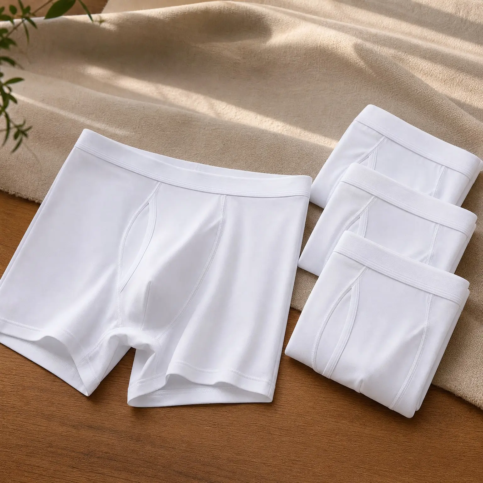 Men's Micro Modal Boxer Briefs Underwear 4 Pack - Ultra Soft Second Skin Feel, Fly Covered Waistband, Comfortable Fit for Daily Lounging, Work & TravelGift
