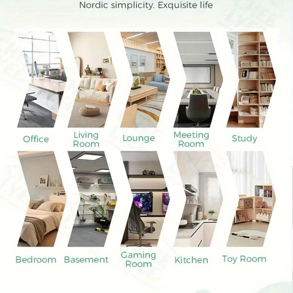 2 Rolls PVC Self-adhesive Wall Stickers, Floor Stickers, 15.75x118.11in Wood Grain Roll Material 1. 5mm Thickened Model, Suitable for Bedroom, Kitchen, Office Background Wall, Various Indoor Floors