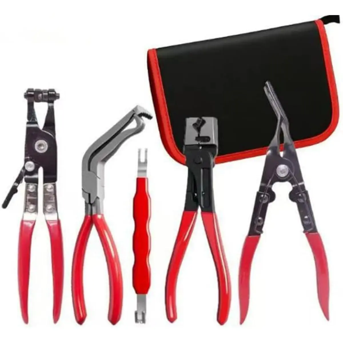 Large Automotive Electrical Disconnect Pliers - Car Tools for Mechanics, Workshop Use, Car Connector Removal, Clip Separator (2.34 lbs, 10.4 x 5.9 x 1.8 inches), 60-Degree & Beveled Tip Design, Durable High Carbon Steel