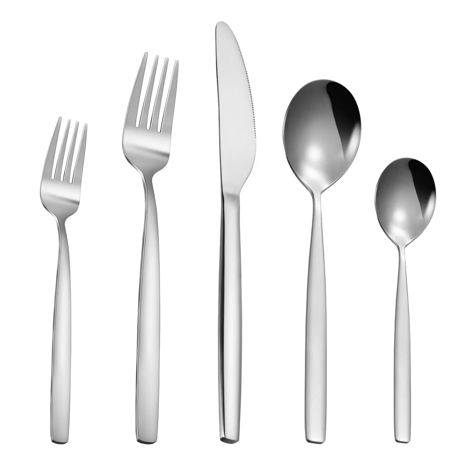 Garvee 30-Piece Stainless Steel Flatware Set, Service for 6 - Mirror-Polished Cutlery with Forks Knives & Spoons - Durable, Rust Resistant, Dishwasher Safe