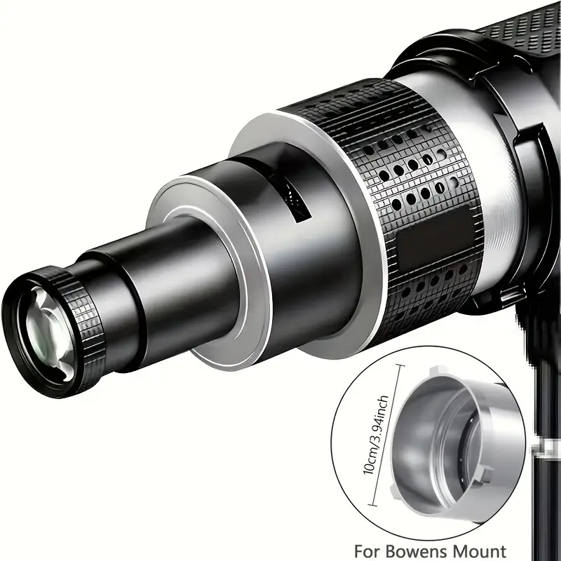 Bowens Mount Professional Optics Spotlight Kit, Includes 5 Color Gel Filters and 35 Gobos, Ideal for Photography, Photoshoot Light, Video Lighting, Stage Effects
