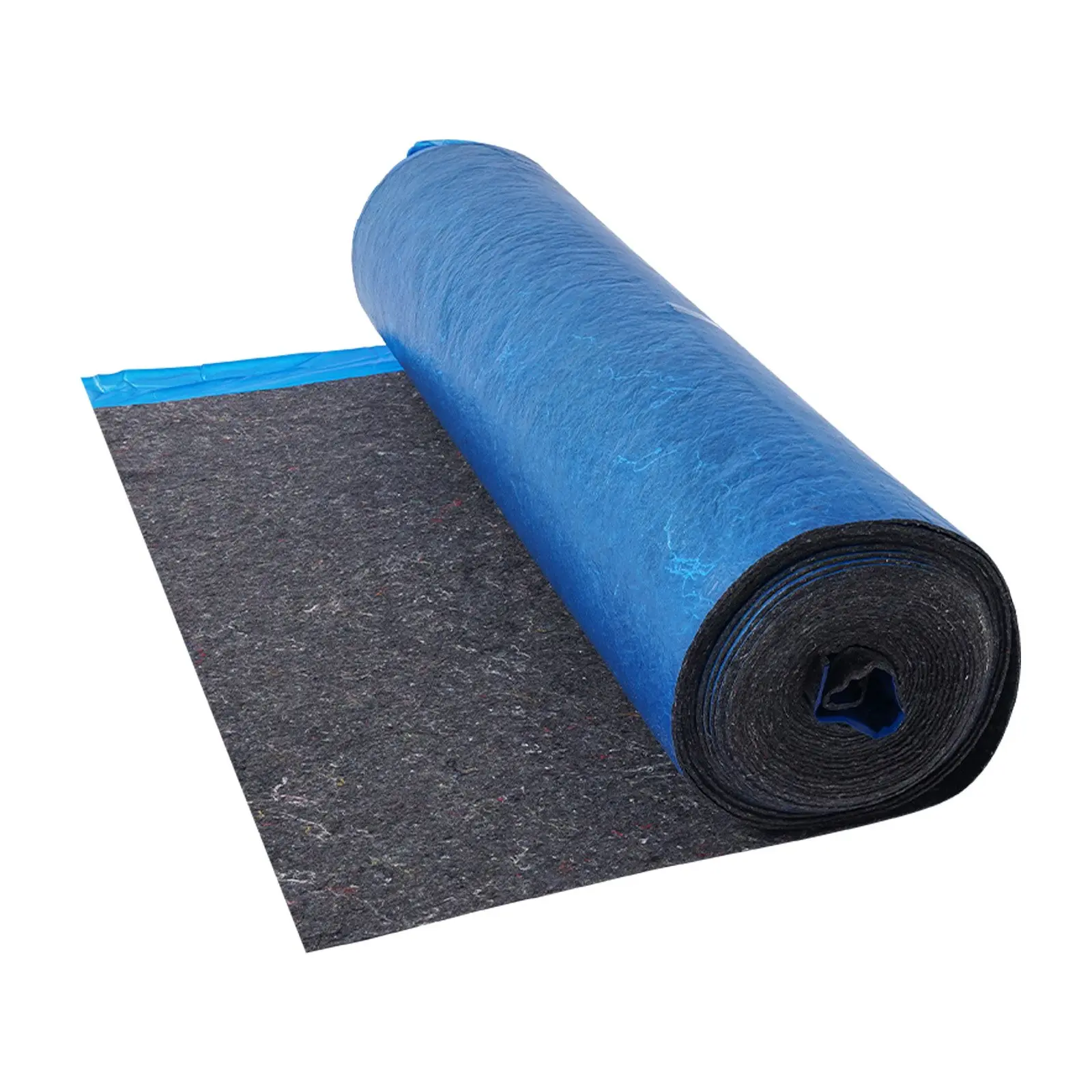 VEVOR Floor Underlayment, 100 sq.ft/Roll, 3 mm Thick Padding with Attached Vapor Barrier, Heavy Duty fiber+pe Film, Soundproofing & Noise Reduction, Ideal for Laminate & Vinyl Wood Applications, 1-Roll & 100 Sq Ft, 366.14 X 39.37 X 0.12 Inches, Comfortabl