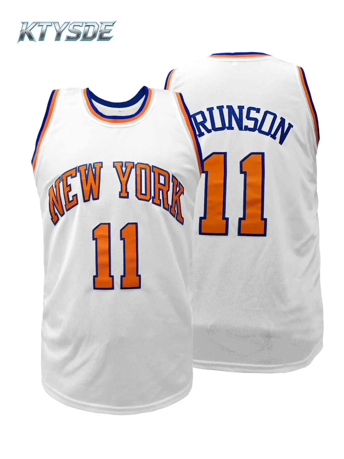 KTYSDE 🔥 Hot Selling New York 11 Embroidered Basketball Jersey | City Never Sleeps Theme | Unisex Breathable Mesh Casual Sports Style Jersey Sports Shirt