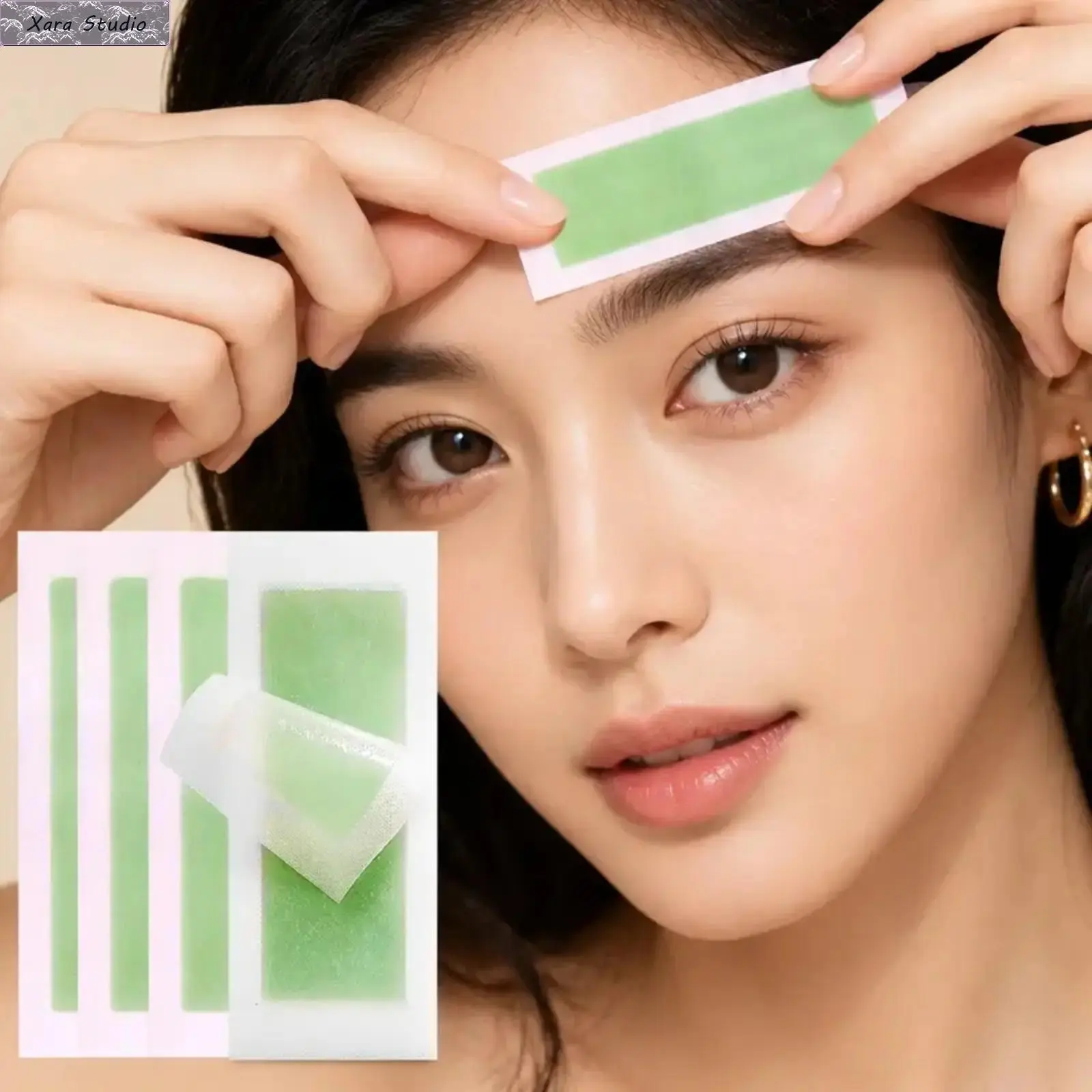72PCS Aloe Vera Wax Strips Hair Removal Kit for Women & Men – Pain-Free Facial & Body Waxing Strips, Smooth Skin Cold Wax Strips for Upper Lip, Underarms, Bikini Line, Arms & Legs, Easy Home Hair Removal & Grooming Kit