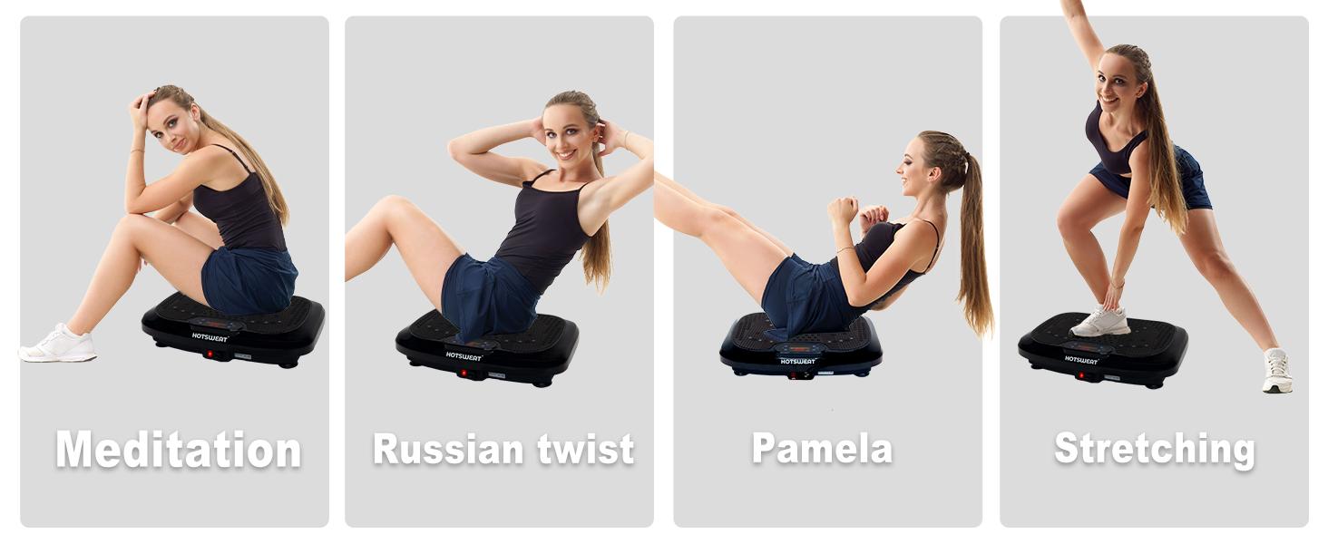 Vibration Plate Exercise Machine for Lymphatic Drainage,Power Plate Vibrating Platform ,Shaker for Weight Loss,Waver Board with 120 Levels for Home Gym