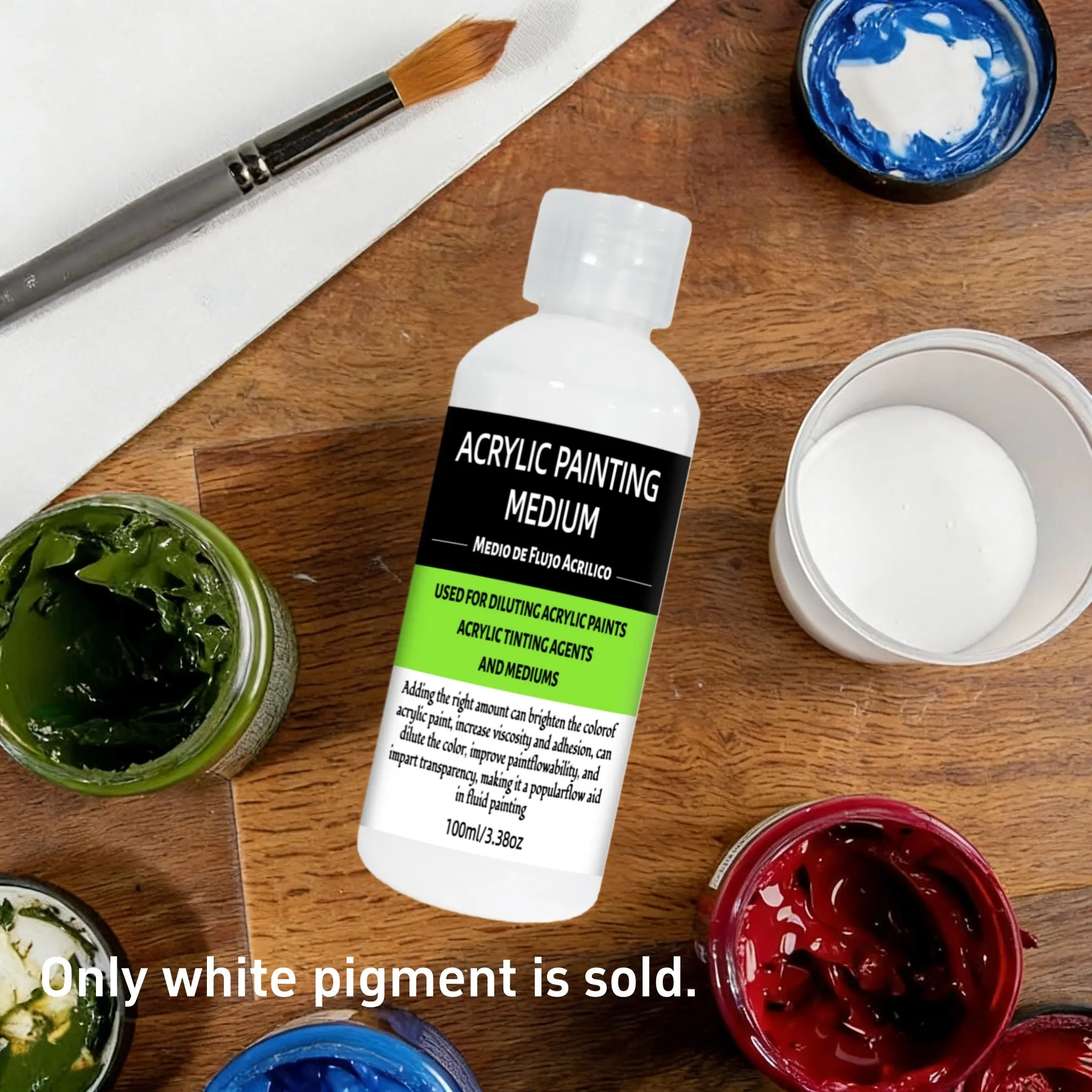 Fluid Art Medium Diluent for Acrylic Painting, Holiday Craft Gift, Ideal for Canvas Fluid Pouring Art Creation, Creative DIY Supplies