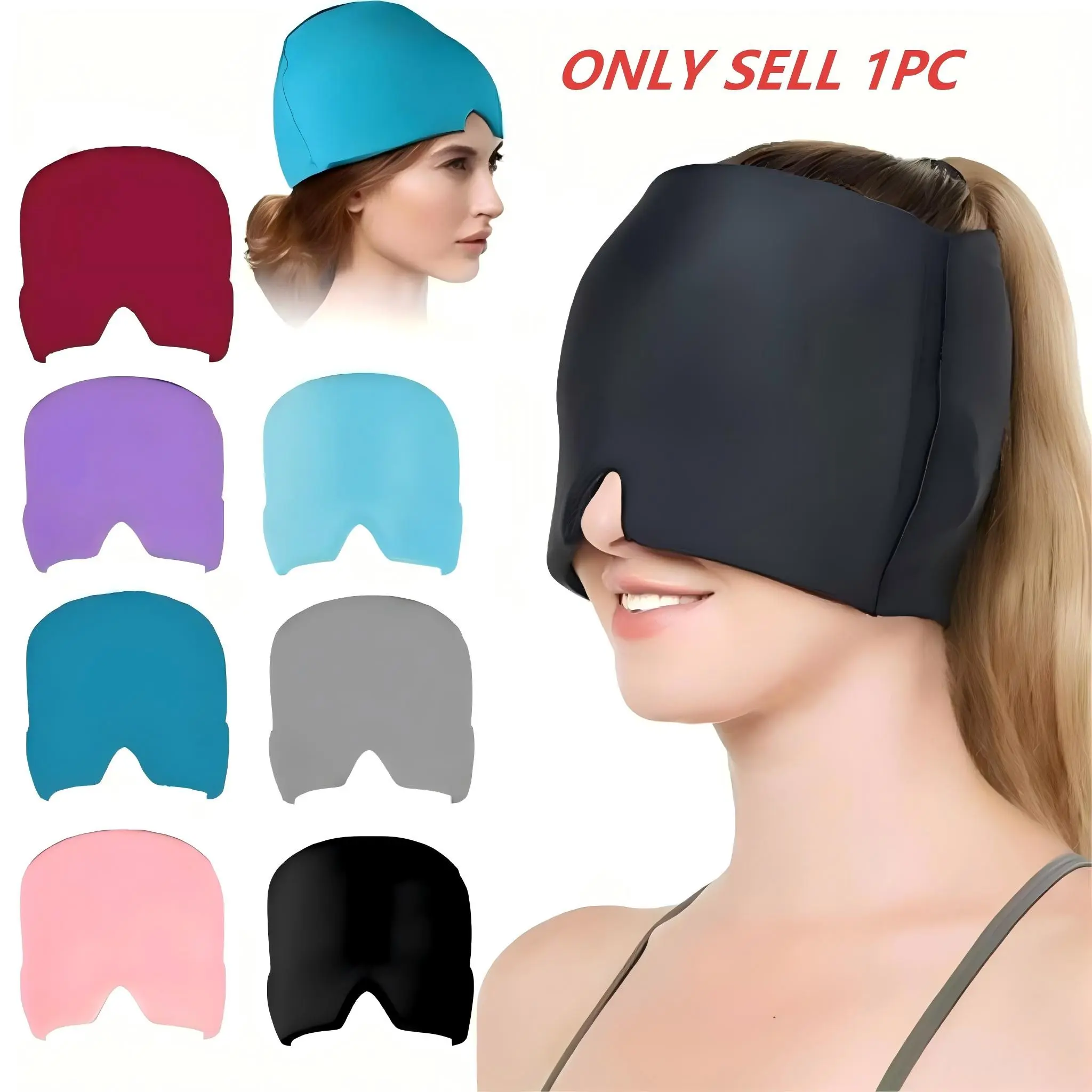 Cold Compress Gel Eye Mask, Cooling Sleep Mask, Blackout Sleeping Mask, Eye Care Tool for Women & Men, Skincare Tools for Daily Use