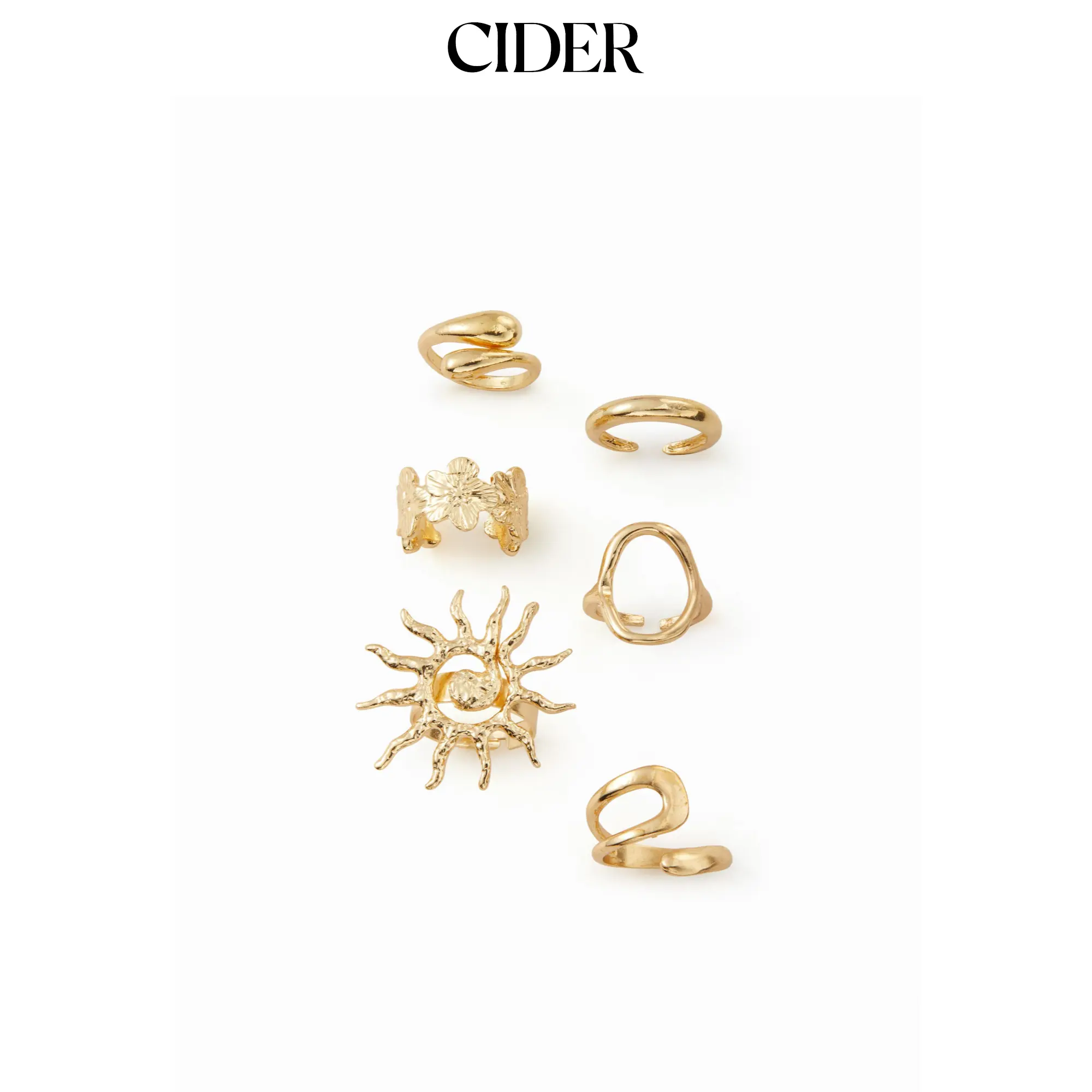 Cider 6PCS RING SET