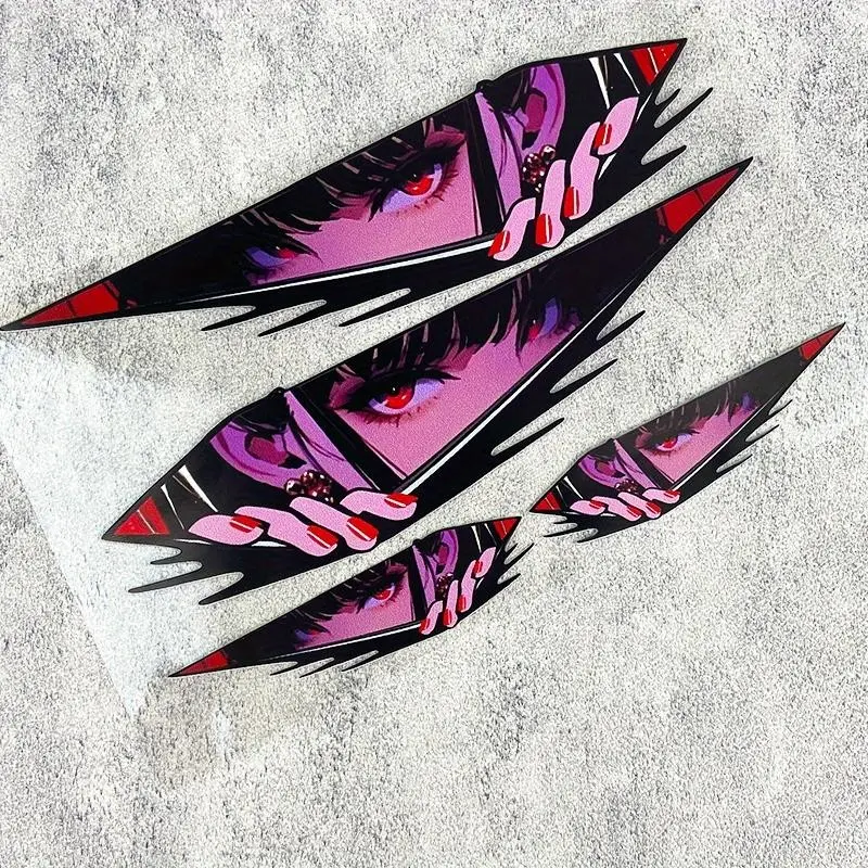 Street Style Dark Anime Sticker Set, Perfect for Motorcycles, Trendy Items, Anime Backpacks, Adds Cool Gothic Vibe, Ideal for Anime Lovers