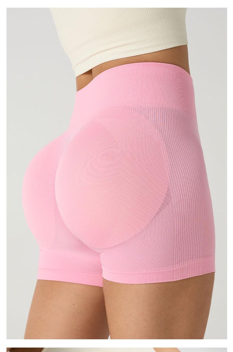 Impact Shorts Low-Rise Seamless Yoga Shorts, Hip-Lifting Fitness Shorts, Cycling Shorts, Stretch Fitness Apparel for Indoor Outdoor Summer