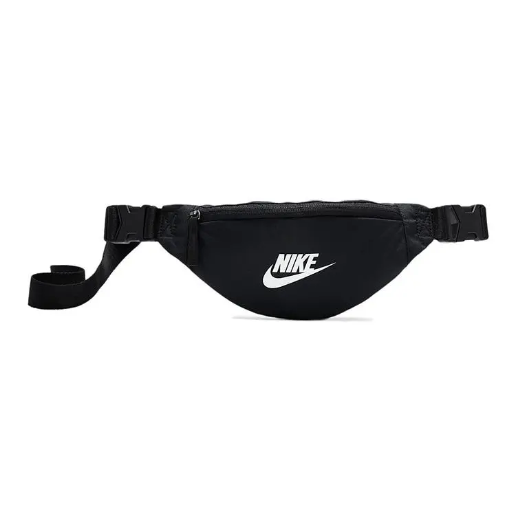 Nike Waist Bag for Men and Women – Sporty Casual Polyester Zippered Belt Bag in Black