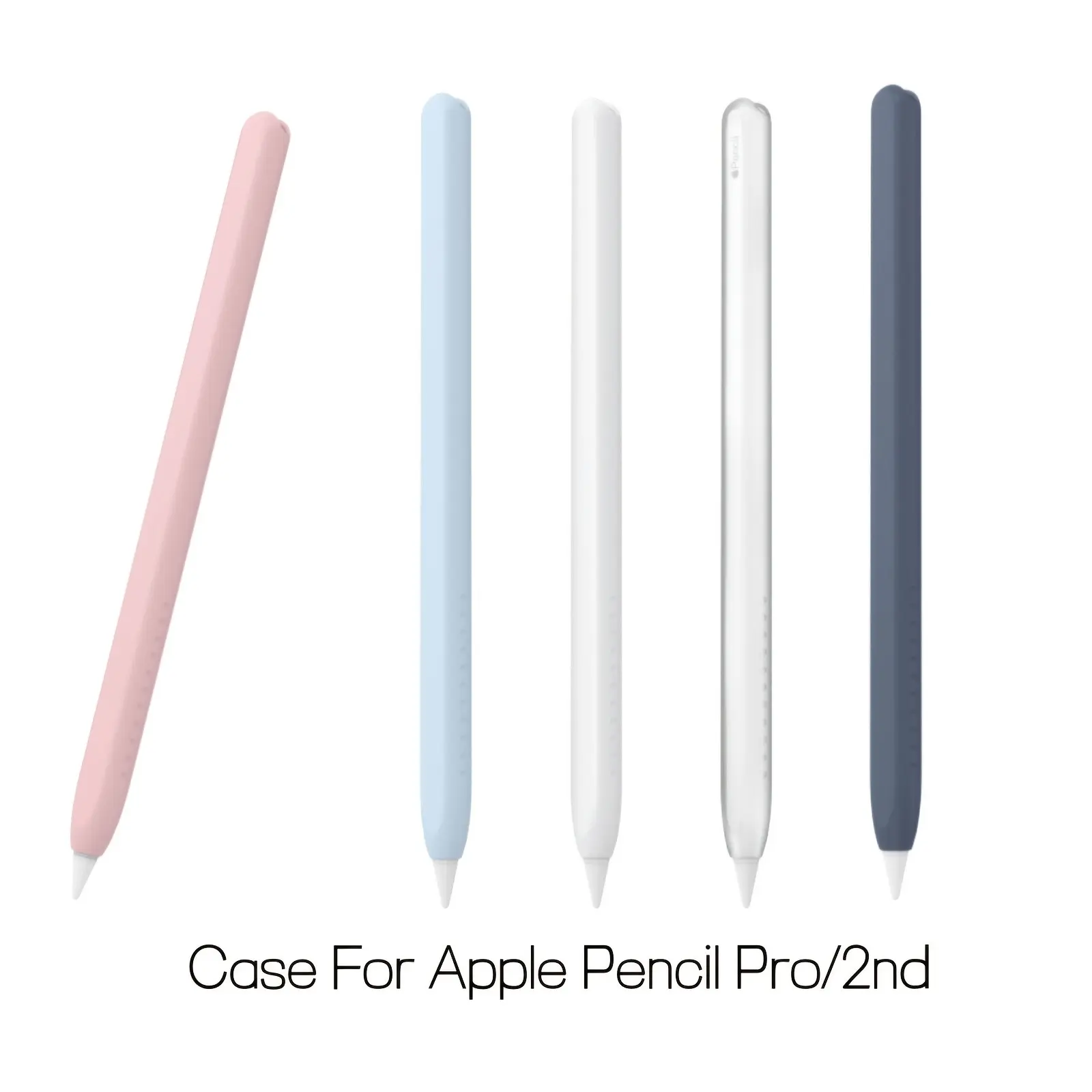 Silicone Protective Case for Apple Pencil Pro and Second Generation, Soft and Lightweight, Enhances Writing Comfort, Durable Design