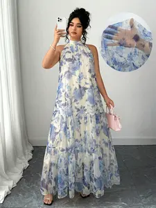 Elegant Chiffon Dress for Women, Fashionable Style, Graceful Design, Perfect for Special Occasions, Ladies' Chic Choice