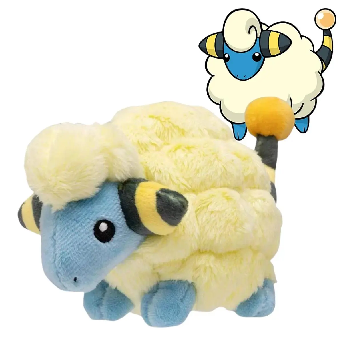 Peluche Mareep Flaaffy Plush Doll Ampharos Gengar Mewtwo Toy Arceus Manaphy Butterfree Milotic Lucario Greninja