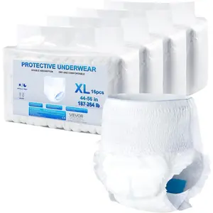 VEVOR Adult Incontinence Underwear, High Absorbent Protective Underwear for Men Women, Disposable Adult Pull - ups Diaper with Leakproof Leg Cuff Wetness Indicator - L Size, 64 Count (4 Packs of 16)Holiday gifts