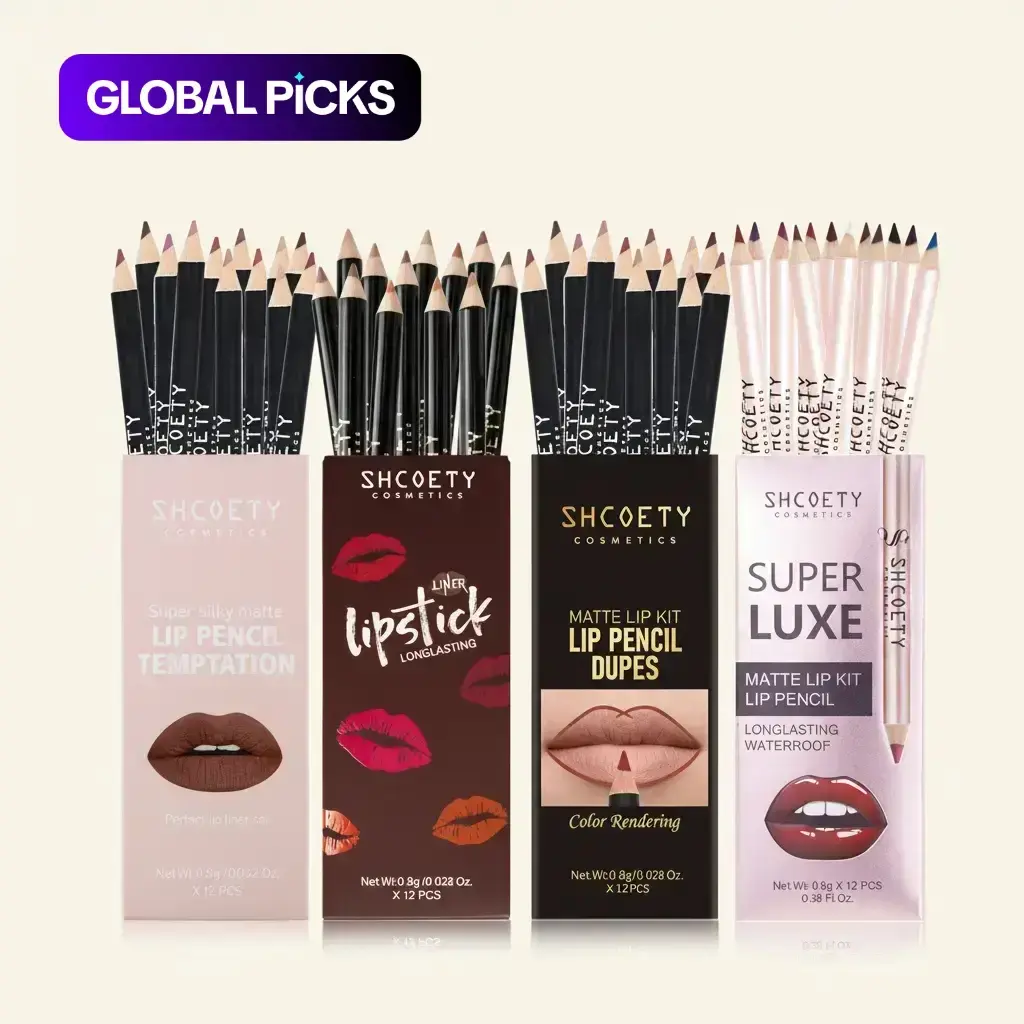 48-Color Matte Lip Liner Set, All Day Lipliner Waterproof Long-Lasting Lip Pencils in Coffee Shades, Easy to Apply for Full Defined Lips, Unique Makeup #GLOBAL PICKS