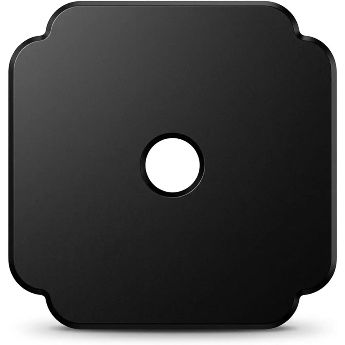 4-Pack Black Square Rosette Backplate of Bifold Closet Cabinet Knobs, /5" Rectangular  Plates for Bi-fold Door Dresser Drawer Pulls Handles, Thin Washer Discs