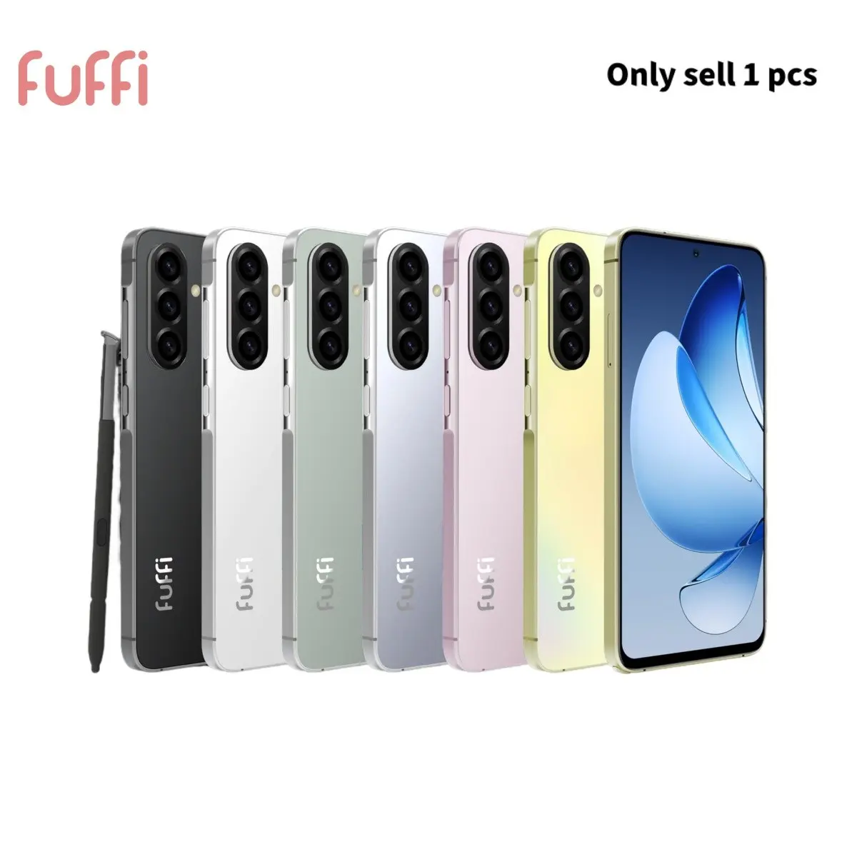 FUFFi-S25 PRO Fashion Large Screen Smartphone; 6.63-inch screen, unlocked 4G network, 3GB RAM+32GB ROM, 4000mAh battery, 8MP+16MP high-definition camera, with stylus function, GPS， Android 12.0, dual card dual standby