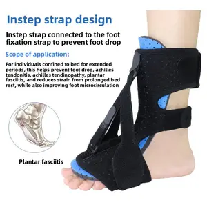 Amazon New Upgraded   Three Pull Adjustable Foot Orthotic Corrector – Plantar Fasciitis Night Splint & Ankle Support Brace for Foot Drop, Unisex for All Pedal Resistance