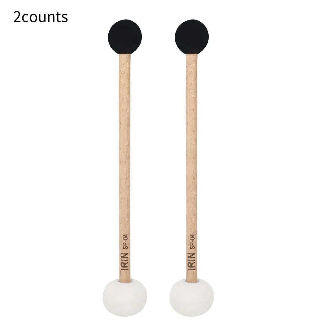 Irin Felt + Rubber Dual-Head Small Singing Bowl Mallet, Sp-04 Percussion Instrument Mallet, Two-In-One Design, Ideal for Musical Performance
