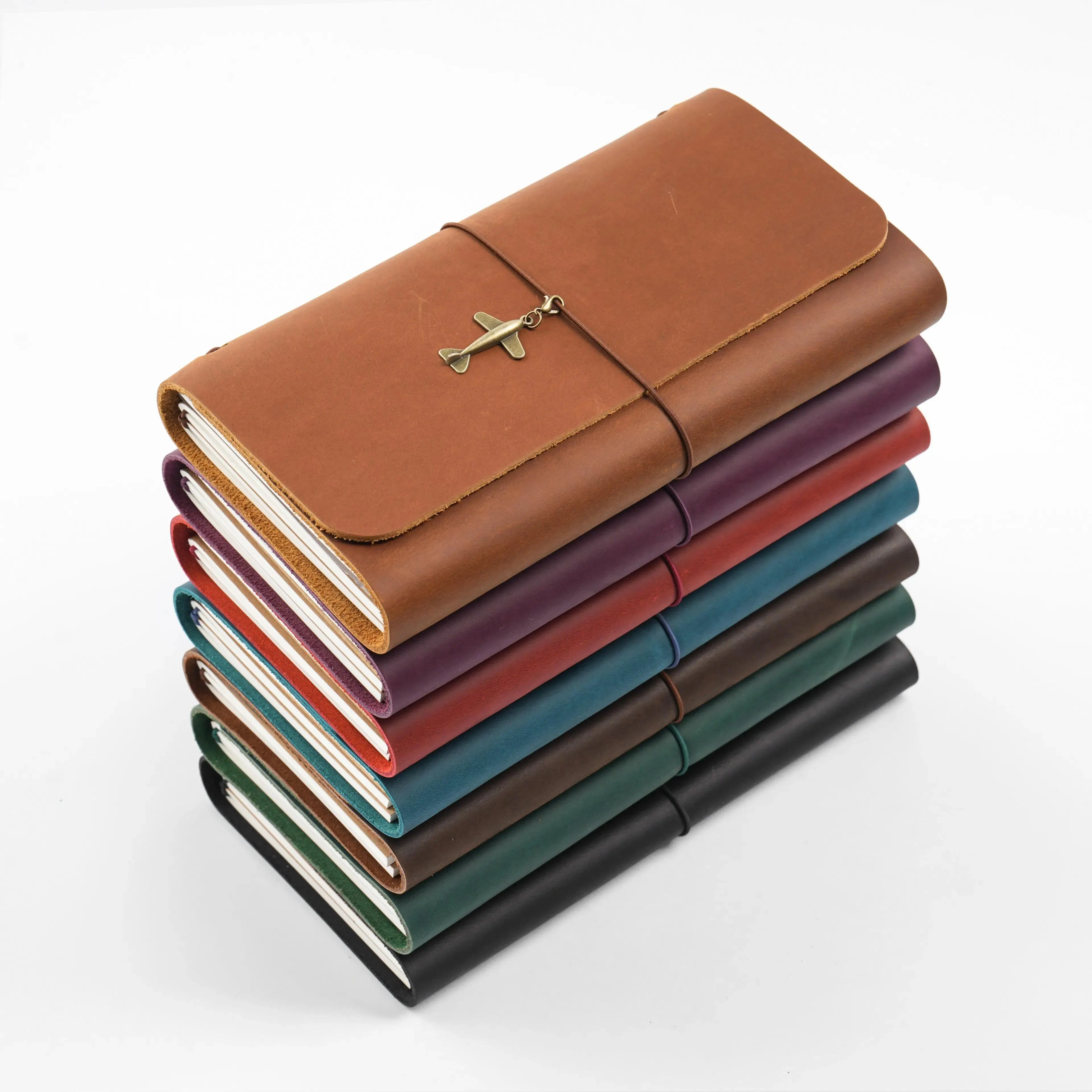 Trifold Leather Journals Notebook Handmade Refillable Leather Standard Traveler Notebook, Perfect for Writing, Gifts, Travelers
