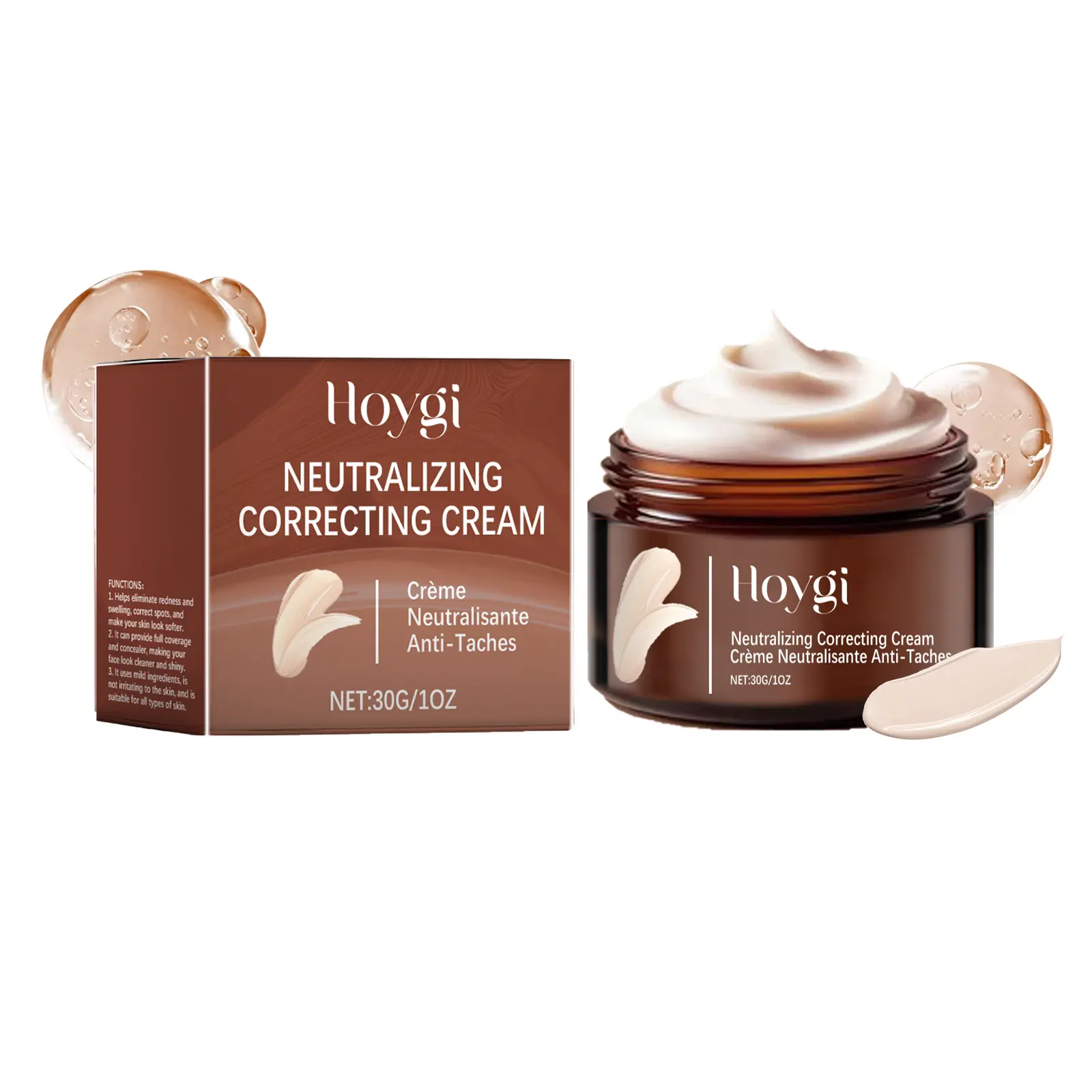 Hoygi Moisture-Rich Liquid Foundation - Blemish Fixer, Natural Concealer for a Light Base Makeup with Hydrating Finish