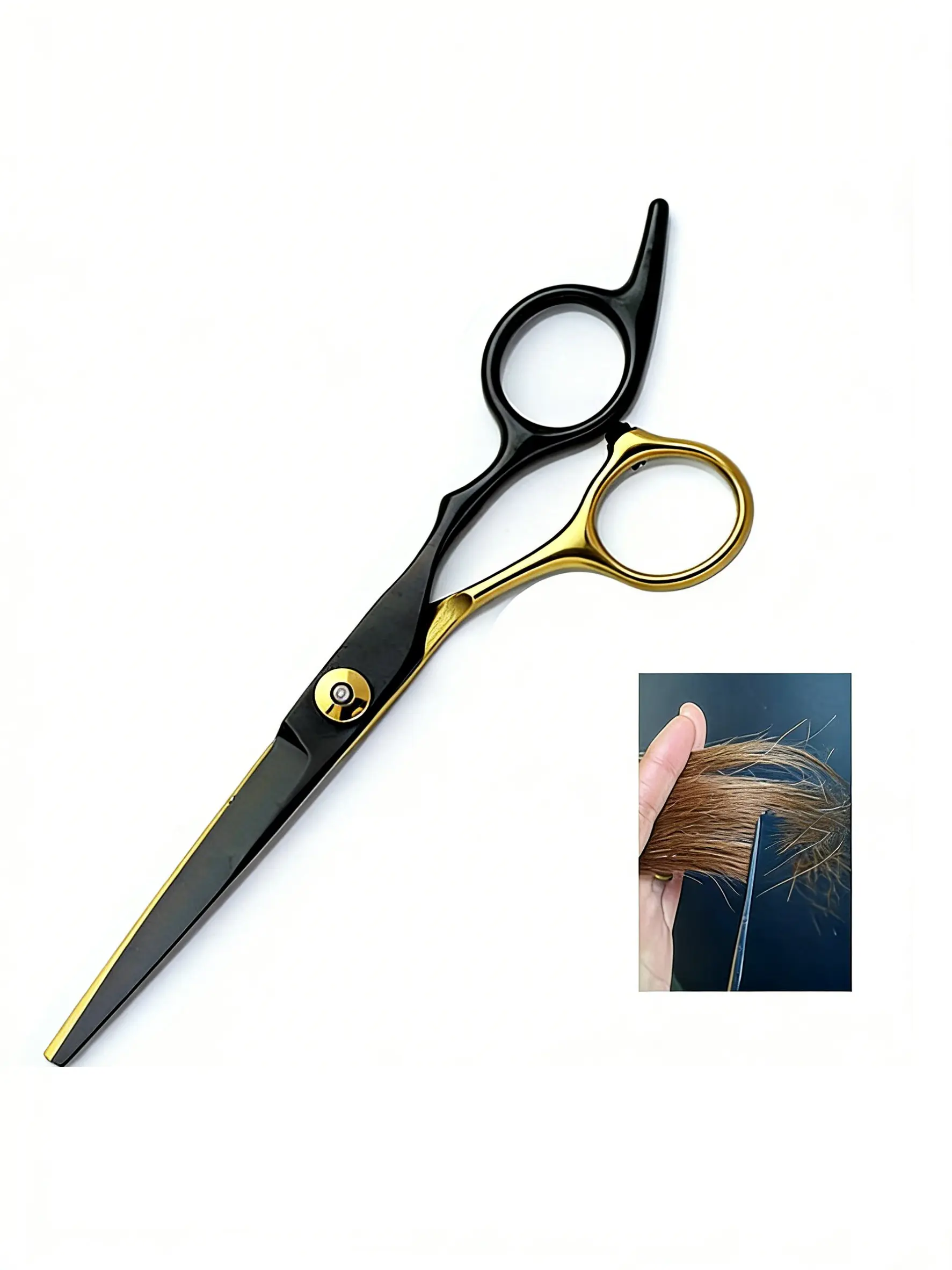 Professional Haircut Scissors, Sharp Stainless Steel Barber Clippers, Ideal for Salons and Home Use, Trimming, Layering, Texturizing, Durable