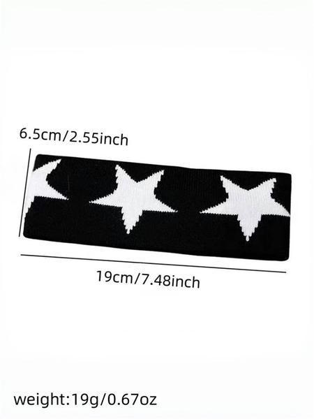 2026 Upgrade Version Y2K Embroidered Star Sports Headband – Unisex Sweat-Absorbent Stretch Fit for Running Gym Vacation, TikTokShopBlackFriday Thanksgiving Deal