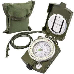 Tactical Waterproof Compass Set with Lanyard & Pouch – Military-Style Orienteering Navigation Compass for Hiking, Camping, Boating, Map Reading & Outdoor Survival Gear