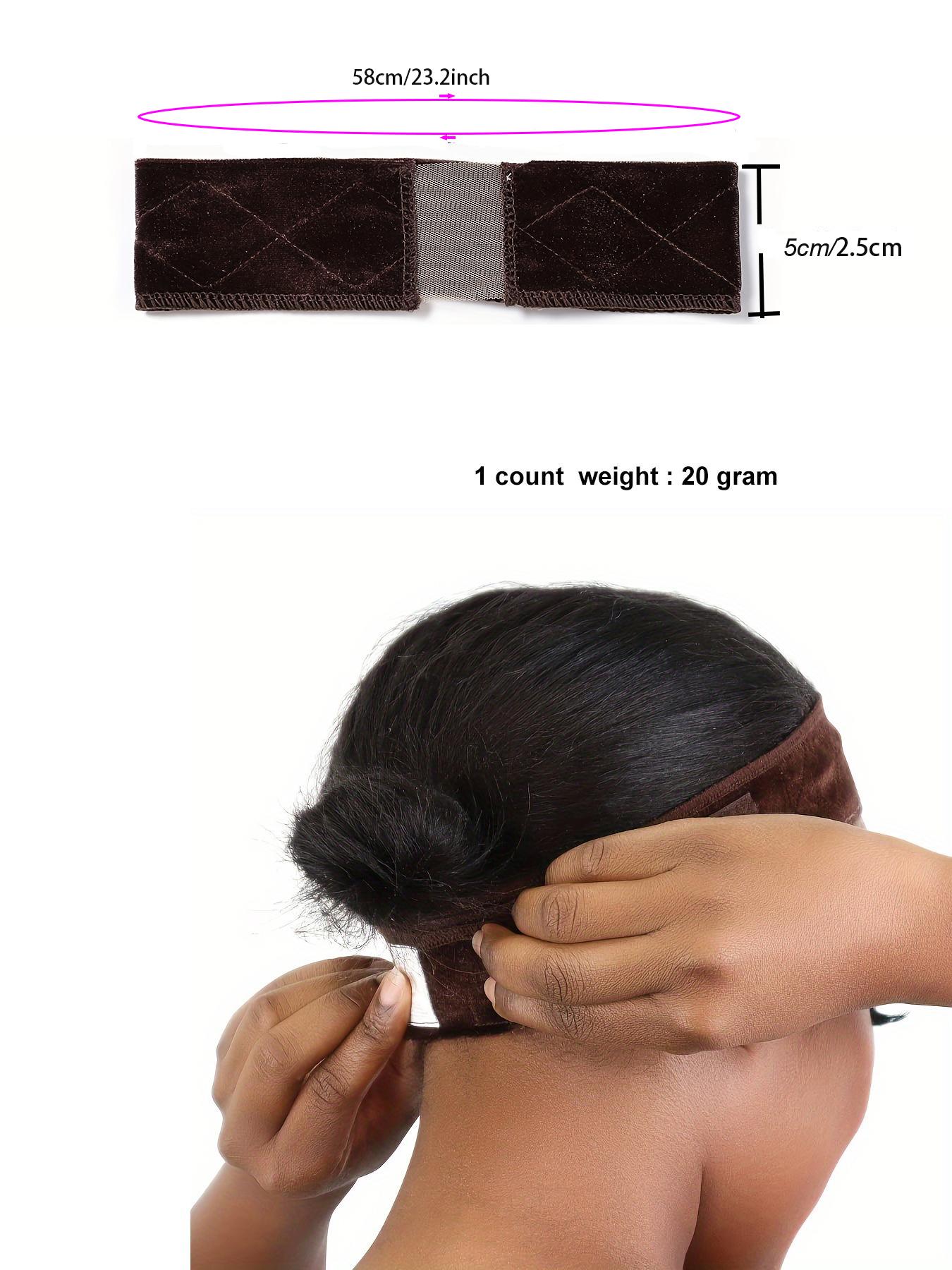 Women's Wig Grip Band, Adjustable Soft Headband with Transparent Lace, Non Slip Velvet Wig Grip Band, Keeps Your Wigs and Head Scarves Secure, Hair Accessory