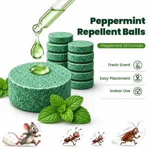 Mouse and Rodent Repellent Balls, Natural Peppermint Lemon Oil Pest Deterrent for Rats, Squirrels and Mice, Indoor Outdoor Repellent for Home, Garage, Attic, Basement, 12 Pack