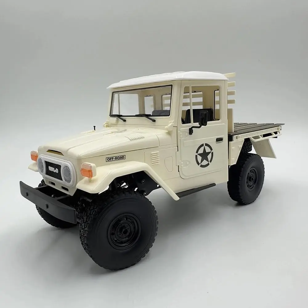 ARRIS WPL C44 Hobby Grade RC Crawler, FJ45 4WD Off-Road Truck with LED Lights & 370 Motor, Battery-Powered Remote Control Car, Rc Crawlers
