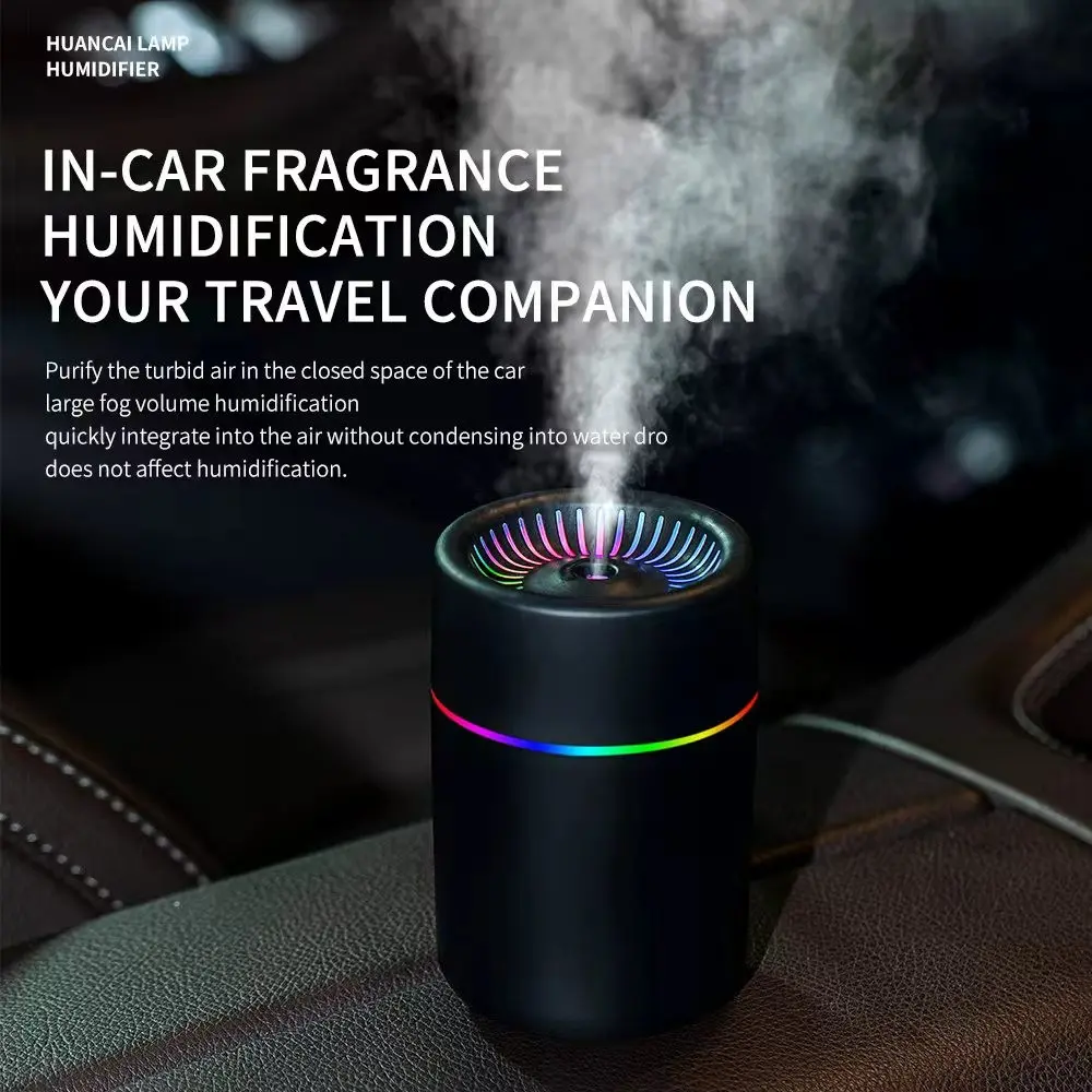 Mini Humidifier Diffuser, Silent Operation, Multi-Mode, Cute Design, Home Travel Humidifier, Ideal for Living Room, Bedroom, Office, Car, Ambient Night Light