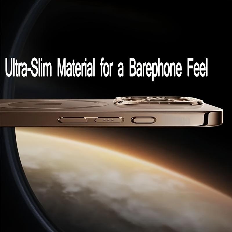 Magnetic Electroplated Phone Case for iPhone 17, 15, 14, 16, 13, 12, 11 Plus Pro Max- Transparent with Camera Lens Protection Glass and Wireless Charger Cover Military Grade Drop Protection Shockproof Protective Phone Cases for iPhone 17 promax