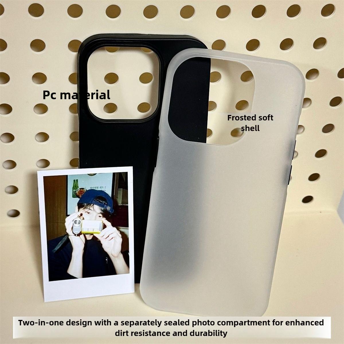 Jelly 3-in-1 Dual-Layer Phone Case for iPhone 17 Pro Max/15 Pro/14/13/12, Frosted Cool Texture, TPU Outer + PC Inner Shell, Anti-Palm Grip, Lightweight Easy to Hold, Protective & Stylish Case for iPhone Models