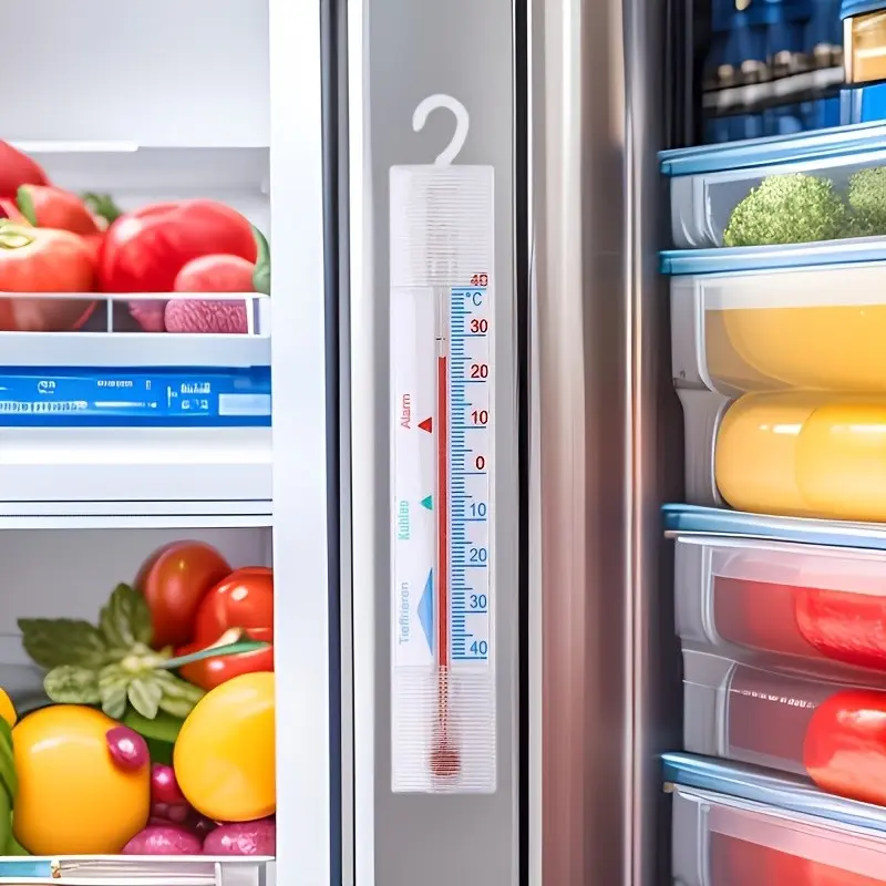 Plastic Refrigerator Thermometer for Fridge Freezer, Indoor Outdoor Measuring Temperature Tester, Cold Storage Thermometer, Household Home Thermometer