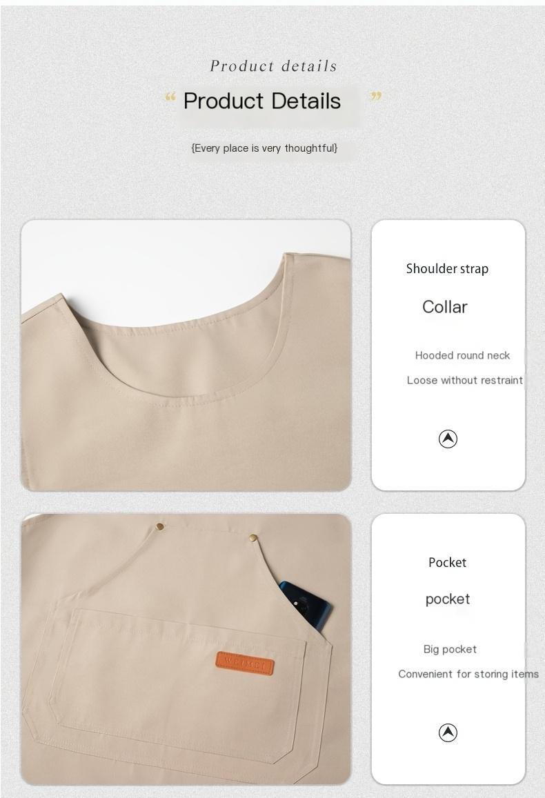 Viral Multi-Pocket Waterproof Apron for Women Kitchen Cooking Cleaning Gardening and Salon Work Apron