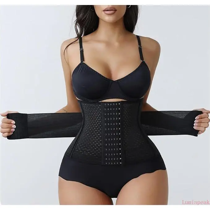 Women's Segmented Mesh Waist Trainer, Breathable High-Compression Body Shaper with Firm Tummy Control for Daily & Fitness Wear, Shapewear