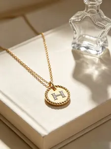 2026  Original New Trend Retro Design DYXL-02H Letter 10mm Necklace for Women Fashion High-Quality Jewelry Accessories Gift