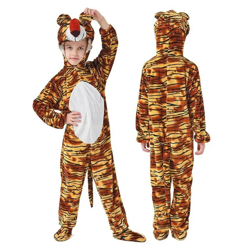 Kids' Animal Cosplay Jumpsuits (Reindeer, Tyrannosaurus Rex, A805 Rabbit, A806 Giraffe, A807 Little Donkey) - Unisex Festival Stage Performance & Party Role-Playing Costumes, Animal Party Role-Playing, Children's Parties