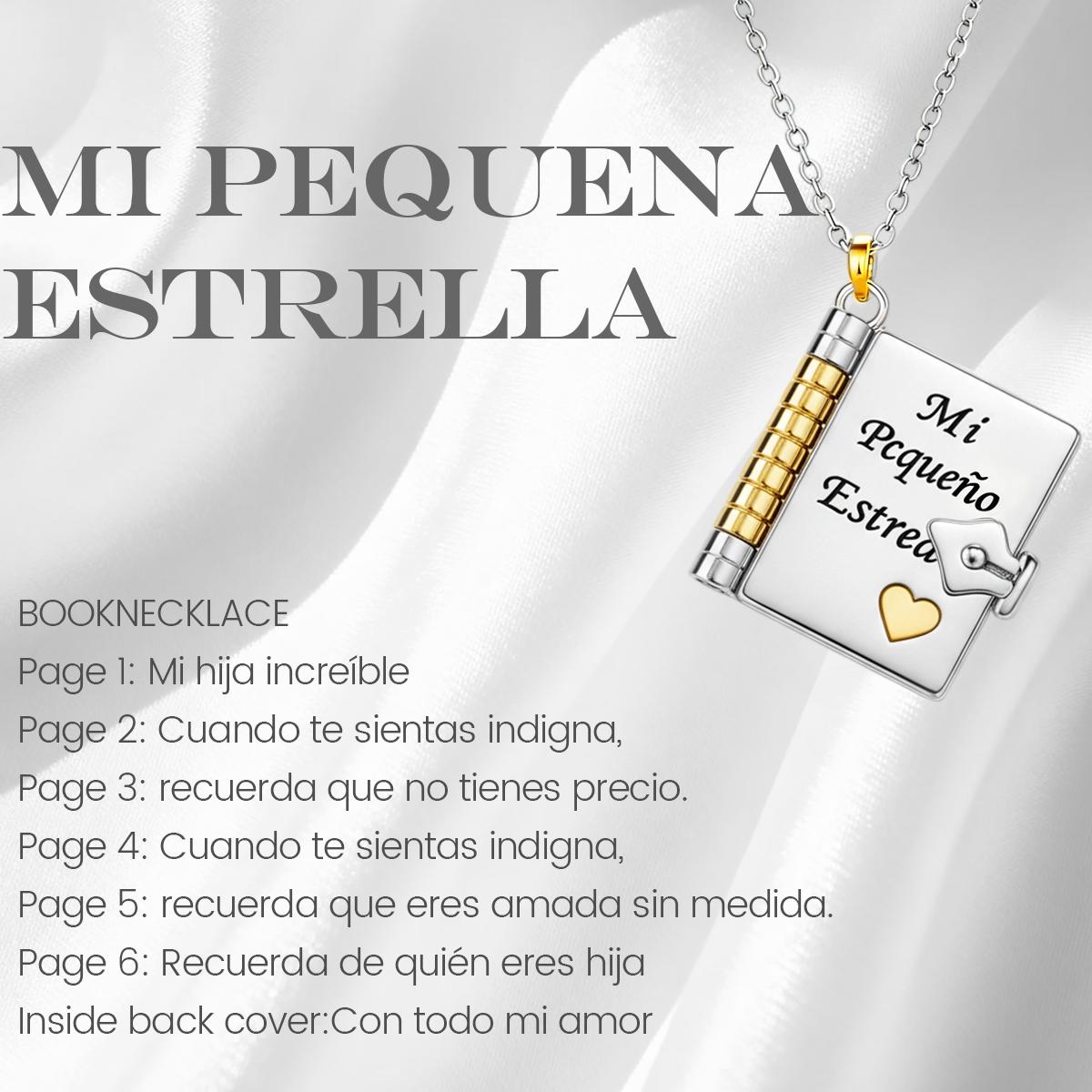 Book Locket Necklace: The Perfect Gift for Daughter/ Mom/ Granddaughter - Sentimental Keepsake for Women, Birthday, Mother's Day, Christmas Photo Pendant